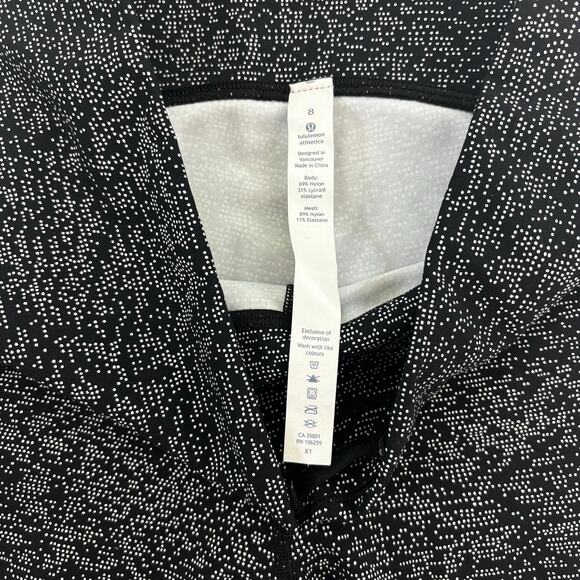 Lululemon Train Times 7/8 Pant 25” Night View, White Black 8 - Picture 6 of 10